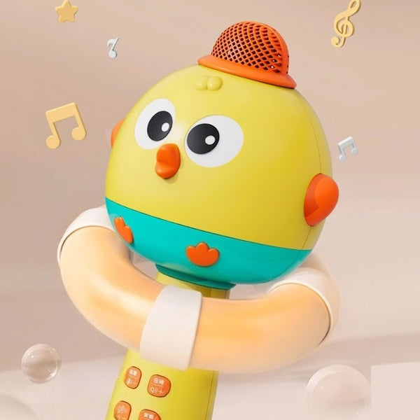 Chick-Themed Wireless Karaoke Microphone for Kids