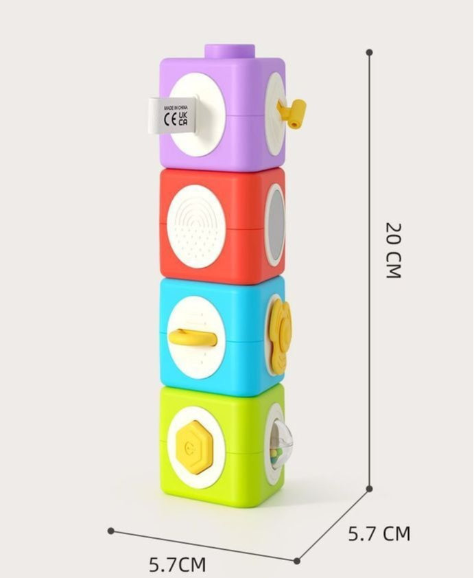 Sensory Stacking Blocks Activity Toy for Babies & Toddlers