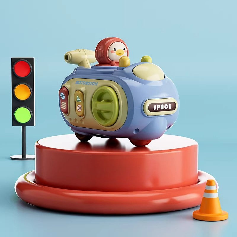 Press-and-Go Whistle Motorcycle Toy