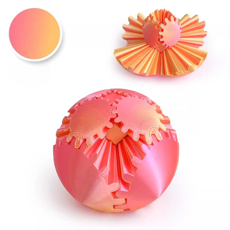Kinetic 3D Printed Infinite Gear Sphere