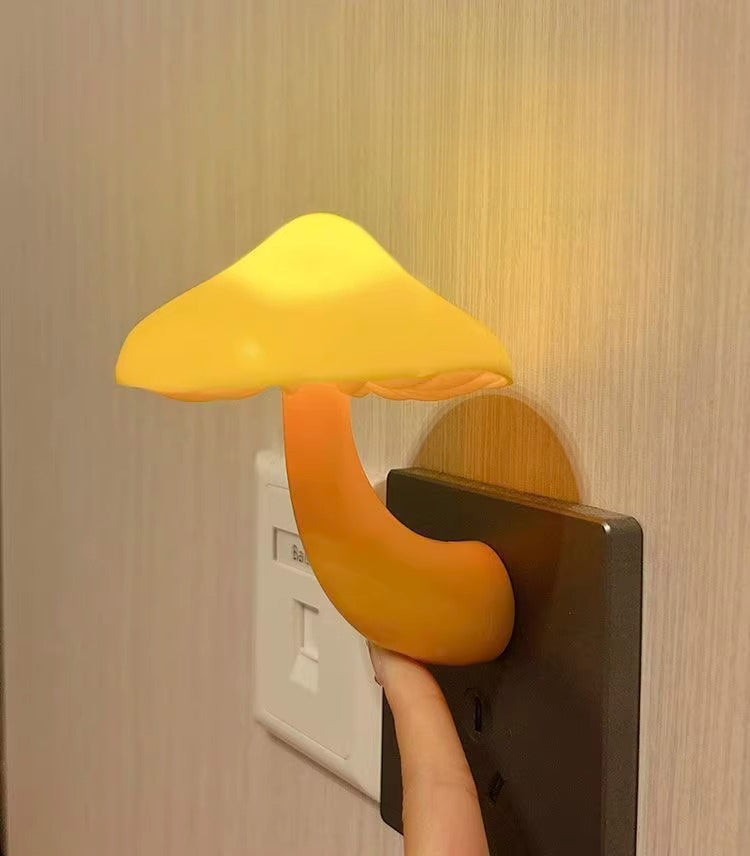 Cute Mushroom Plug-In Sensor Night Light