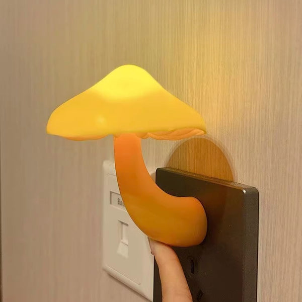 Cute Mushroom Plug-In Sensor Night Light
