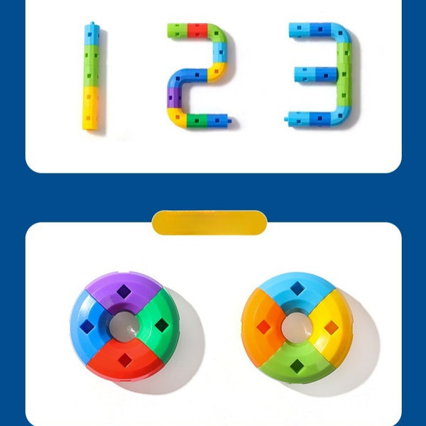 Flexible Curved Building Blocks with Storage Case