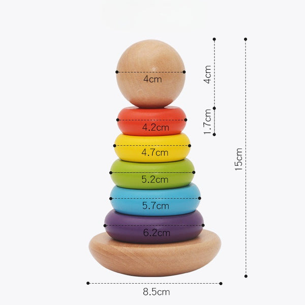Wooden Early Learning Play Set – 3-in-1 Shape Sorter, Stacker & Bead Maze
