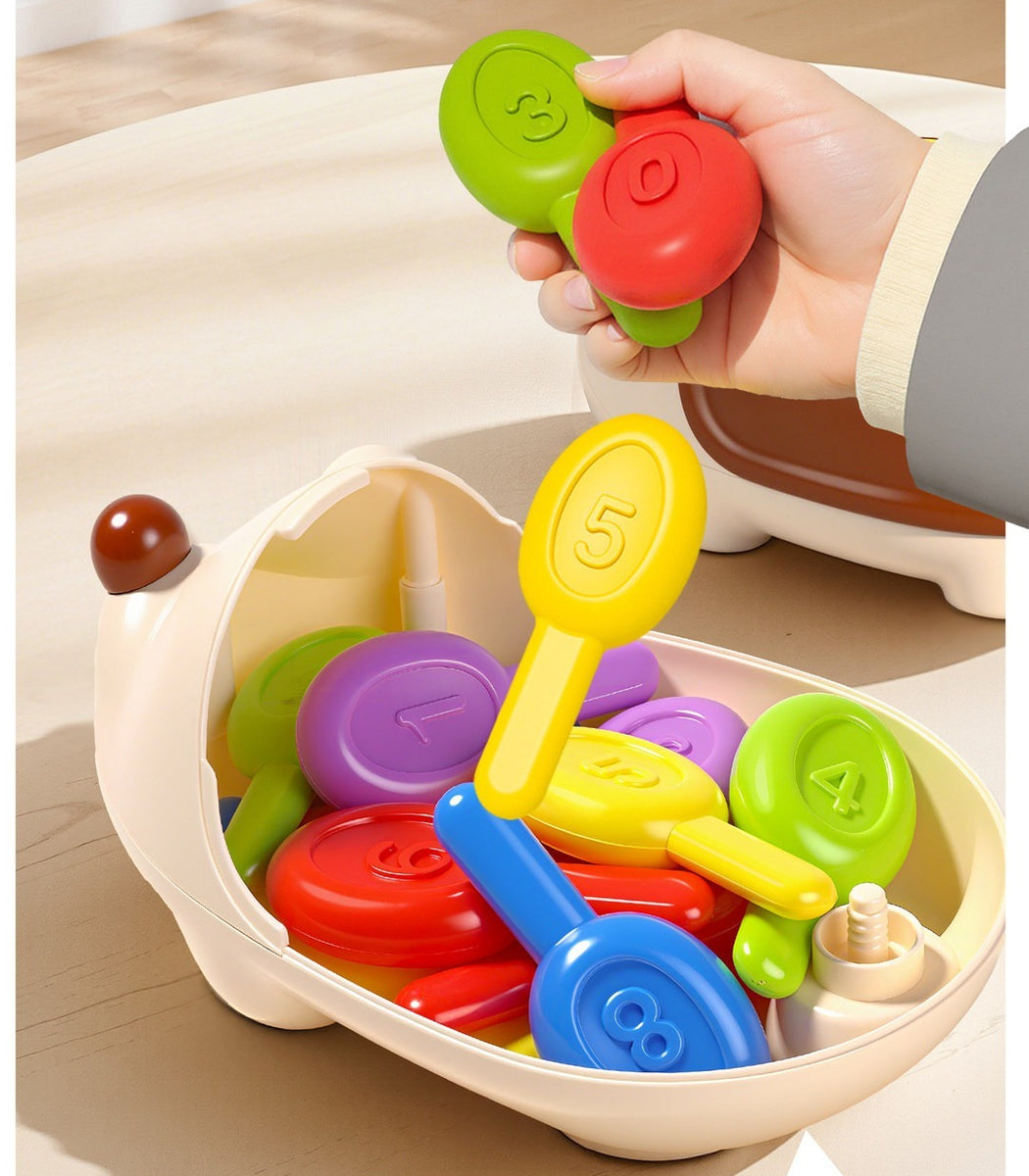 Fine Motor Hedgehog Peg Toy