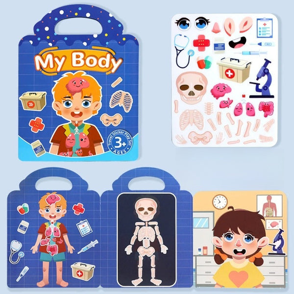 Reusable Travel Sticker Book Activity Kit