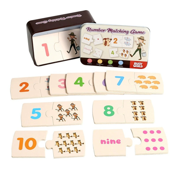 Number & Quantity Matching Wooden Puzzle Game