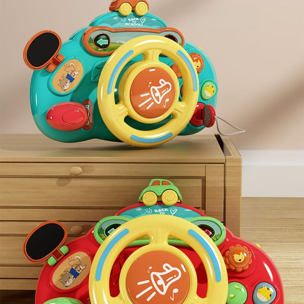Interactive Toddler Steering Wheel Simulator
