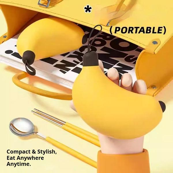 Banana Portable Travel Cutlery Set