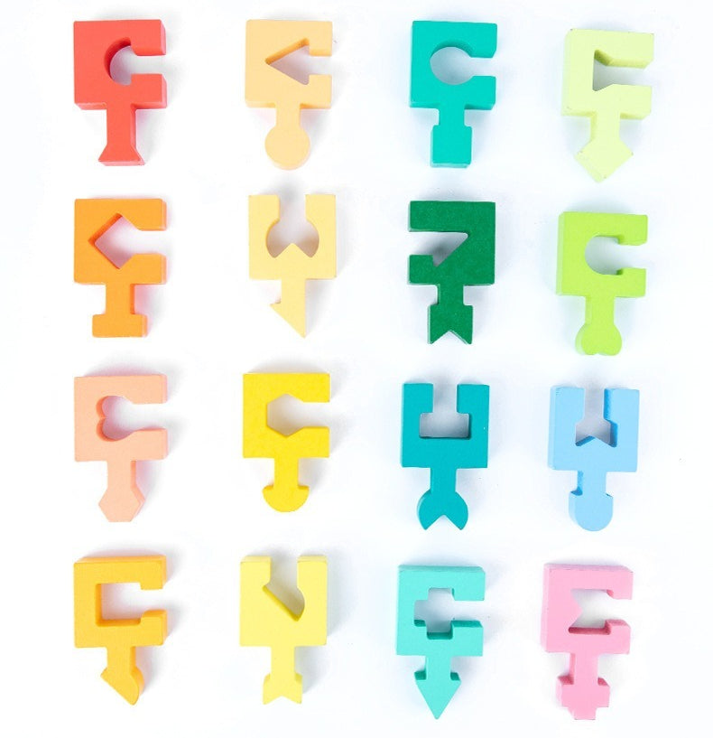 Geometric Shape Puzzle Blocks