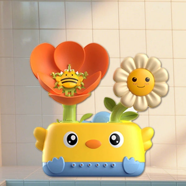 Rotating Chick Bath Toy with Suction Cups