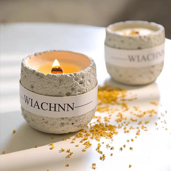 Cream Glass Jar Scented Candle