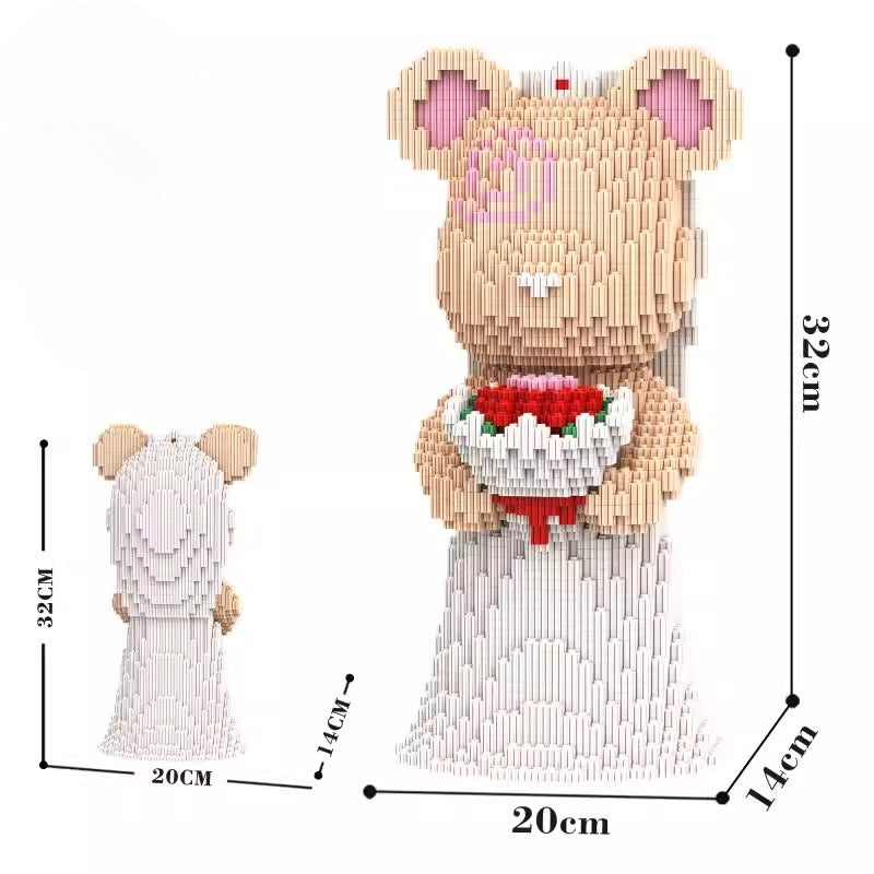Large Bear Building Block Model (32cm)