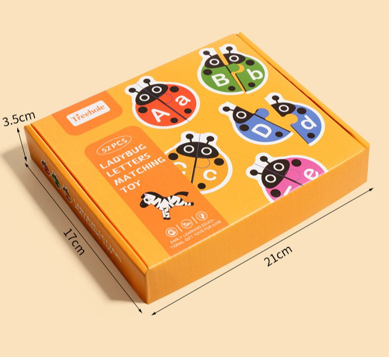 Ladybug Alphabet & First Words Matching Puzzle Set