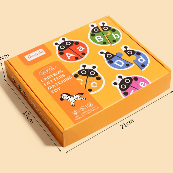 Ladybug Alphabet & First Words Matching Puzzle Set