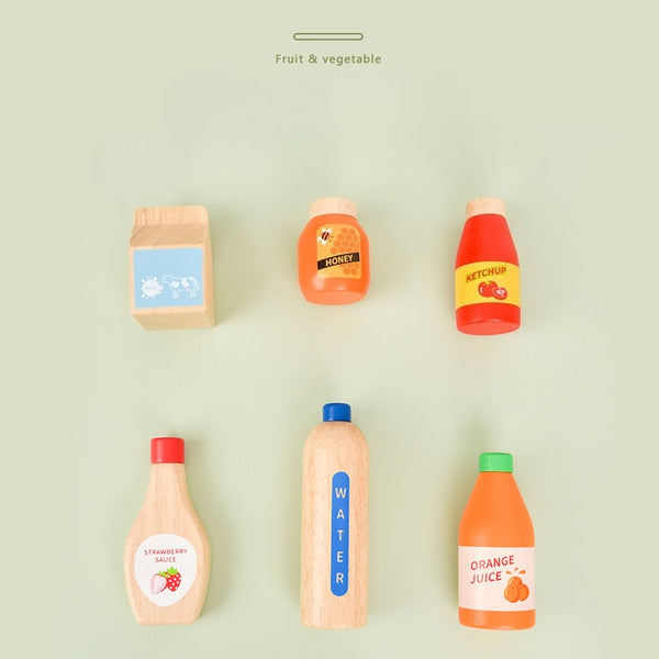 Little Shopkeeper’s Wooden Juice & Sauce Play Set