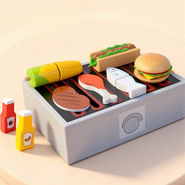 Little Chef’s Wooden BBQ & Grill Play Set
