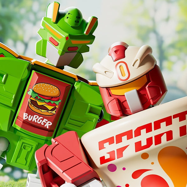 Food Transformation Robot Action Figure Set