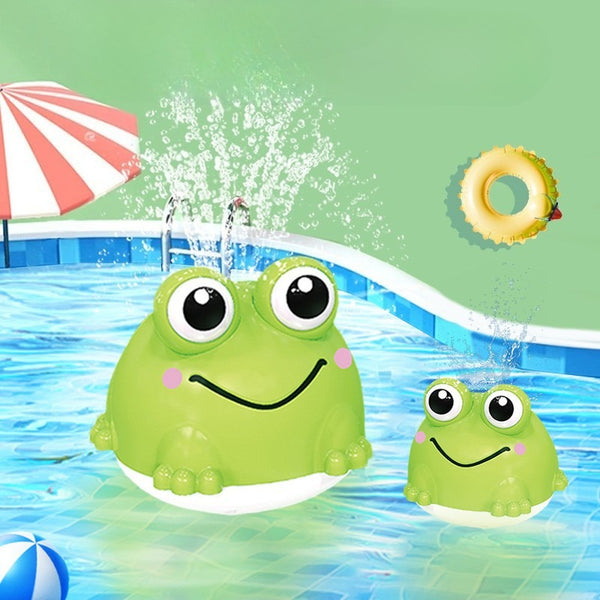 Floating Fountain Frog: Automatic Light-Up Bath Toy