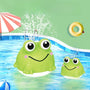Floating Fountain Frog: Automatic Light-Up Bath Toy