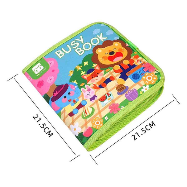 Interactive Fabric Busy Book for Toddlers