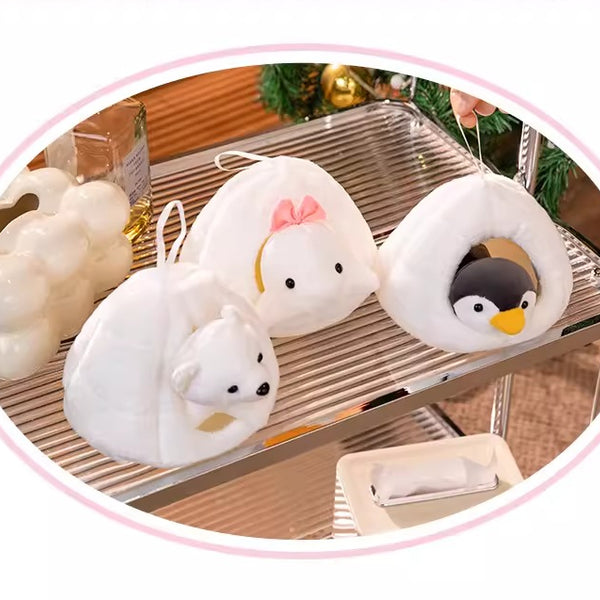 Arctic Animal and Igloo Plush Set