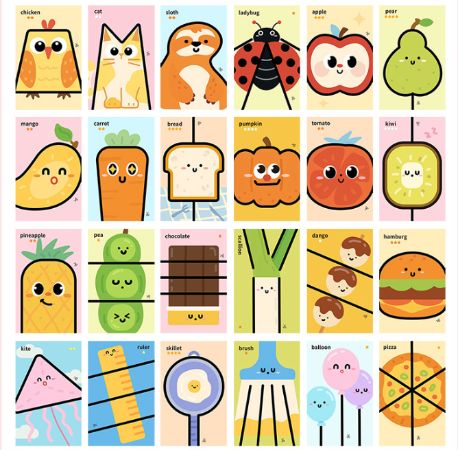 Toddler Paper Cutting Activity Set (60 Sheets)