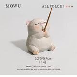 Resin Frog Incense Holder Desktop Ornament FantastiKurios