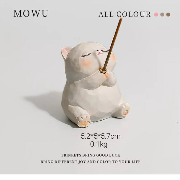 Resin Frog Incense Holder Desktop Ornament FantastiKurios