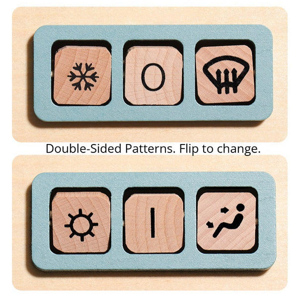 Wooden Montessori Steering Wheel Dashboard Busy Board
