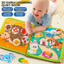 Interactive Fabric Busy Book for Toddlers