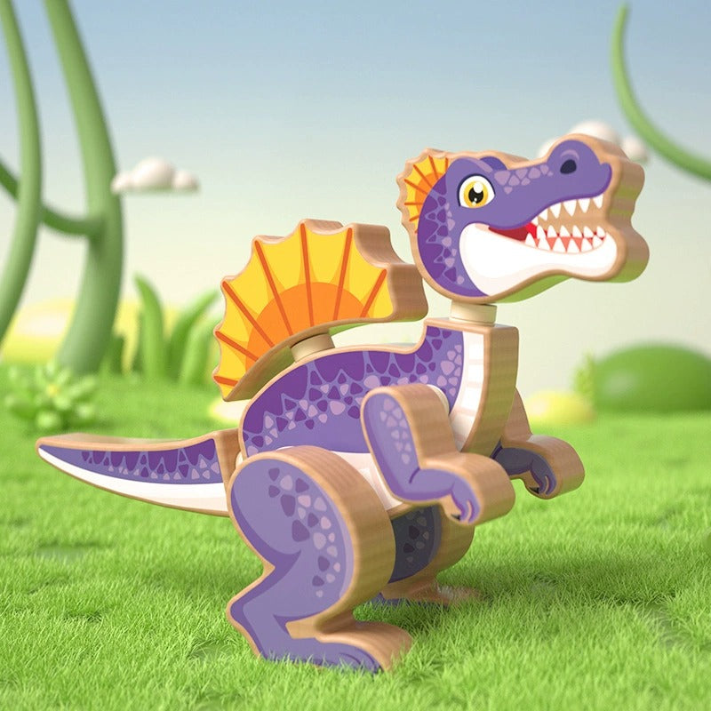 Wooden Dinosaur Assembly Puzzle