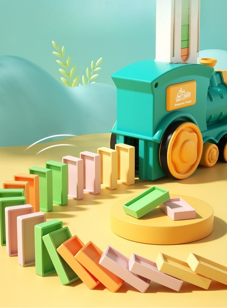 Automatic Domino-Laying Toy Train