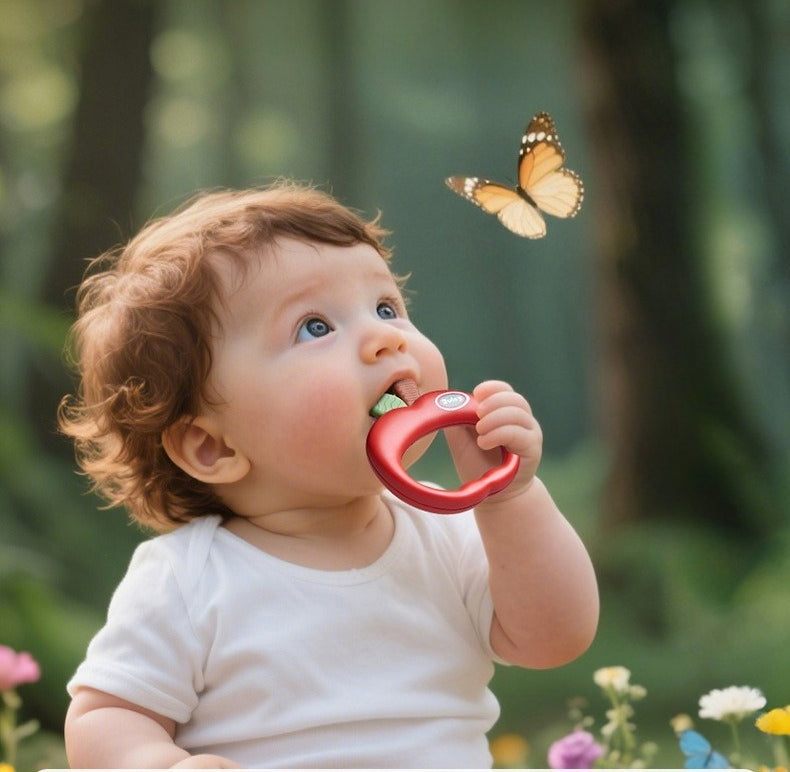 Apple Baby Rattle & Teether Gift Set (4 Pieces)