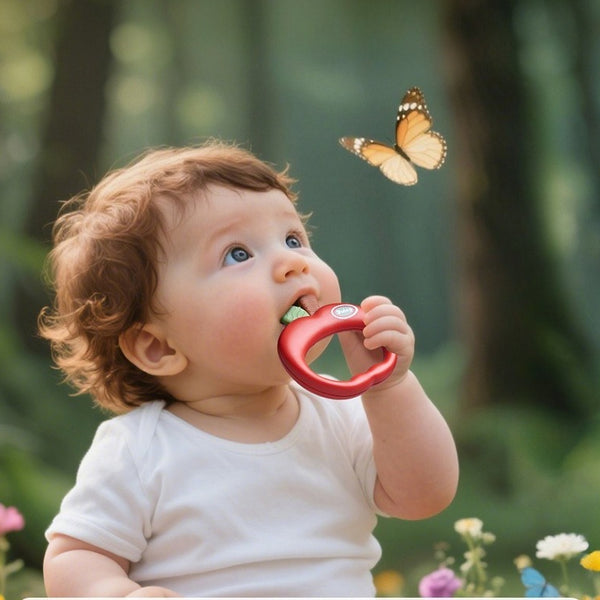 Apple Baby Rattle & Teether Gift Set (4 Pieces)