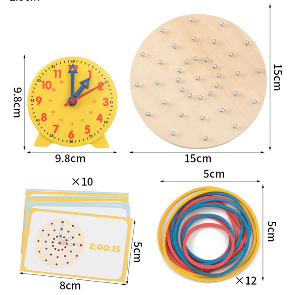 Geoboard Clock Learning Set
