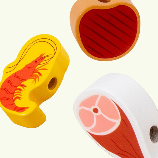 Wooden Pretend Play BBQ Grill Set