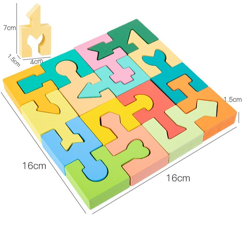 Geometric Shape Puzzle Blocks