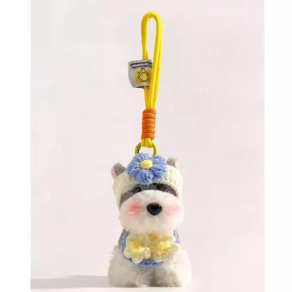 Schnauzer Puppy Plush Bag Charm