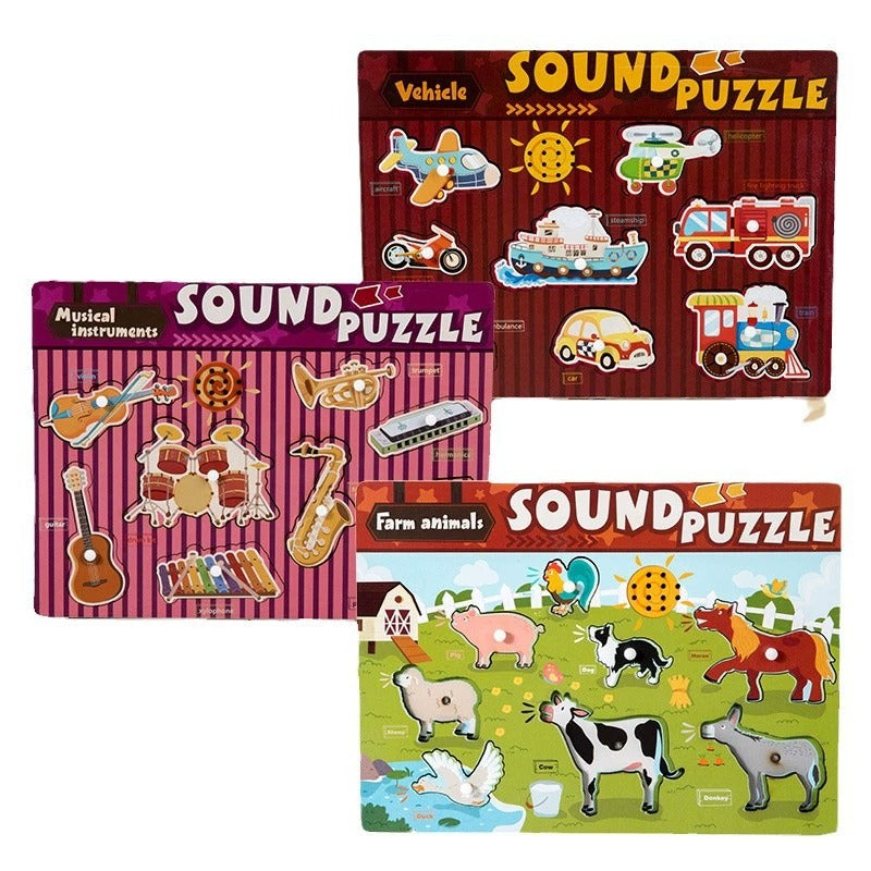 Sound & Discovery Wooden Peg Puzzle