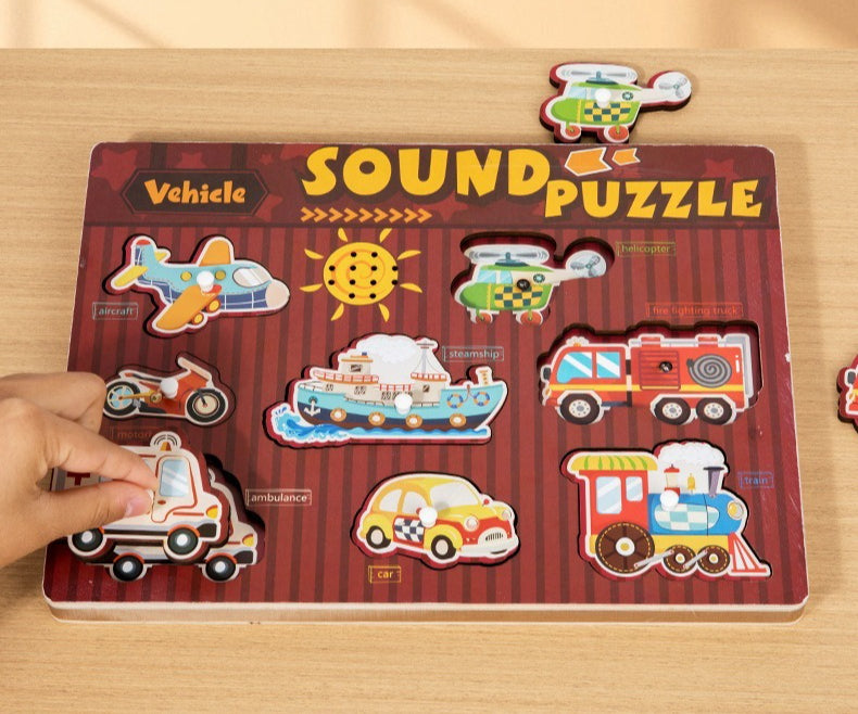 Sound & Discovery Wooden Peg Puzzle