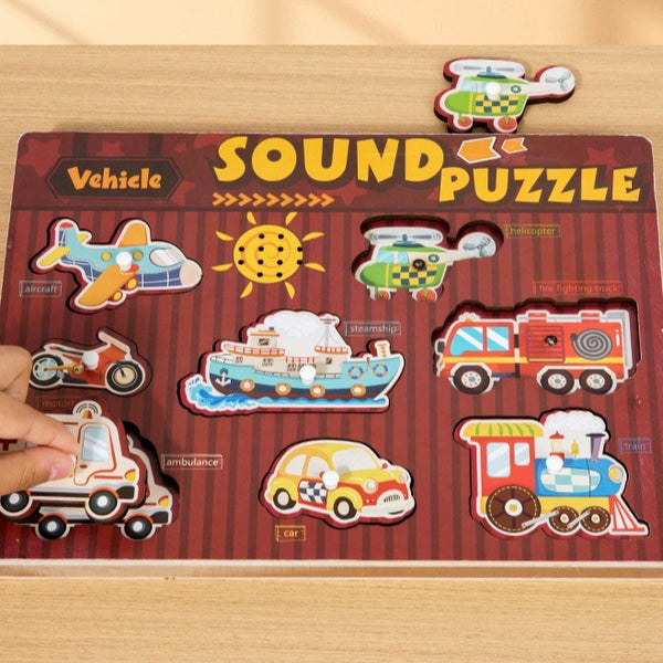 Sound & Discovery Wooden Peg Puzzle