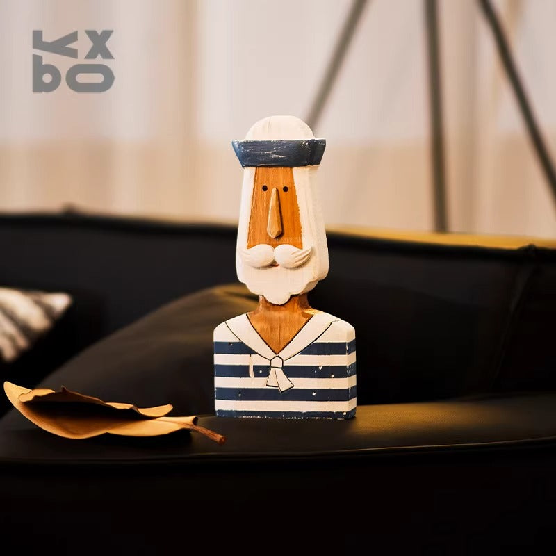 Paulownia Wood Sailor Character Ornament