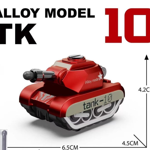 Mini Alloy Pull-Back Tank Model