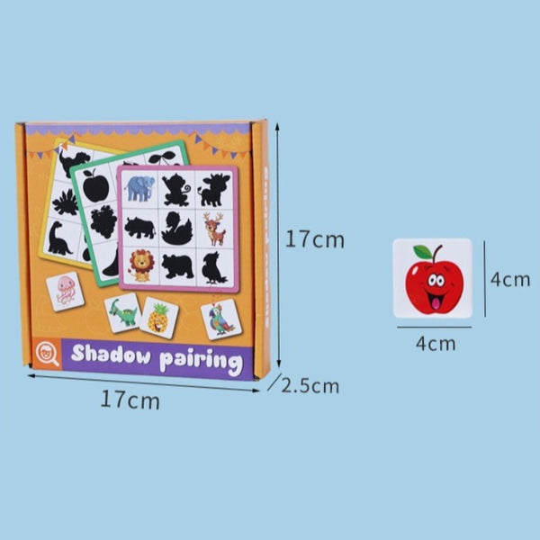 Kids' Shadow Match Puzzle Cards