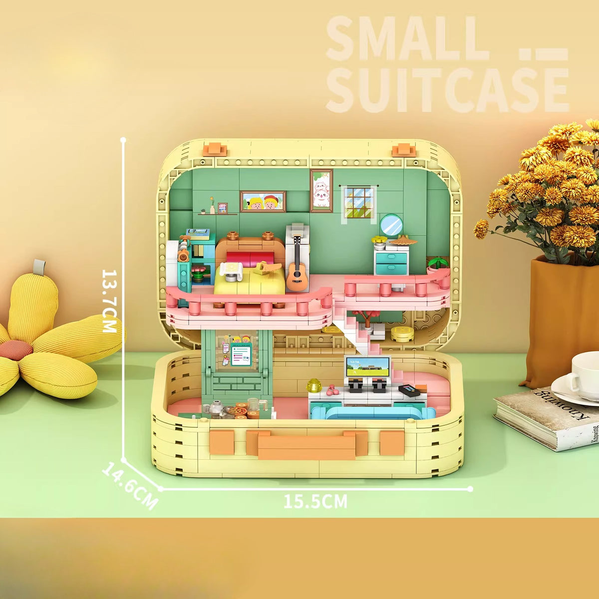 Portable Suitcase Miniature Room Building Kit