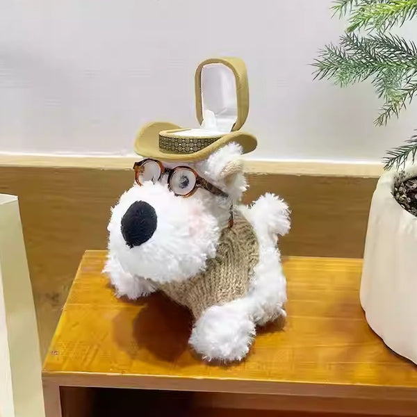 Plush Westie Dog Ring Box