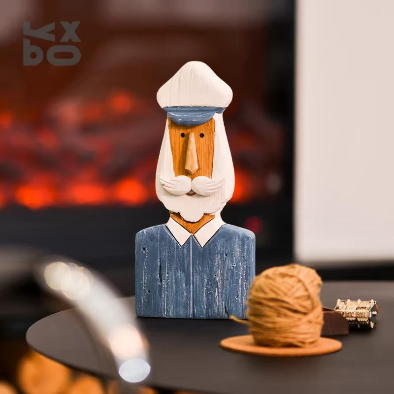 Paulownia Wood Sailor Character Ornament