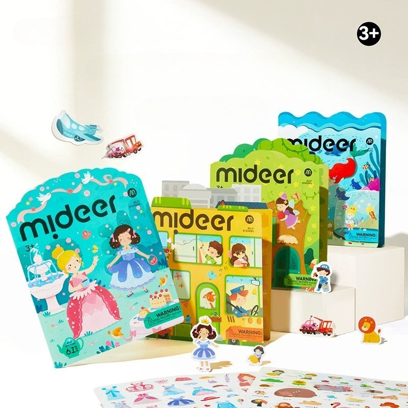 Mideer Reusable Jelly Sticker Book Set