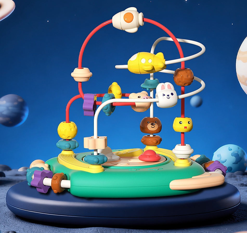 Infant & Toddler Rocket Bead Maze Activity Toy